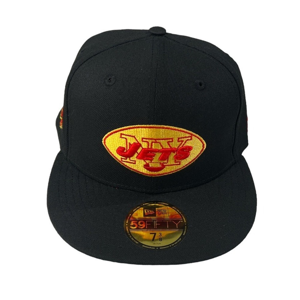 New Era 59Fifty New York NY Jets "COBRA KAI PACK" NFL Fitted Hat Cap Sz 7 3/8